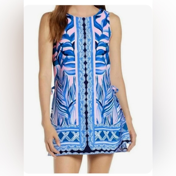 Lily Pulitzer Donna romper size 4 in print Pink Tropics Tint Heat Wave - Picture 4 of 4